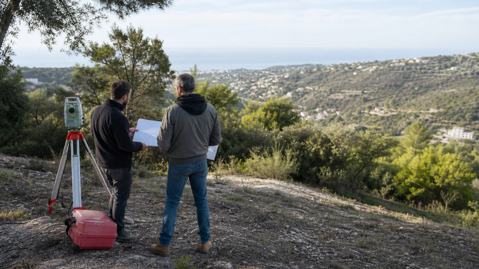 Analyse technique d’une parcelle constructible dans les Alpes-Maritimes
