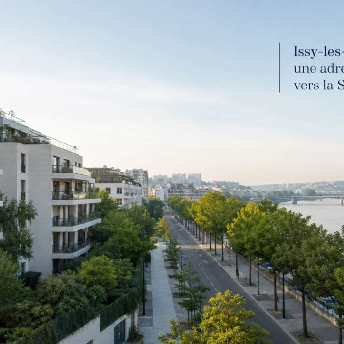 Résidence neuve contemporaine à Issy-les-Moulineaux près de la Seine