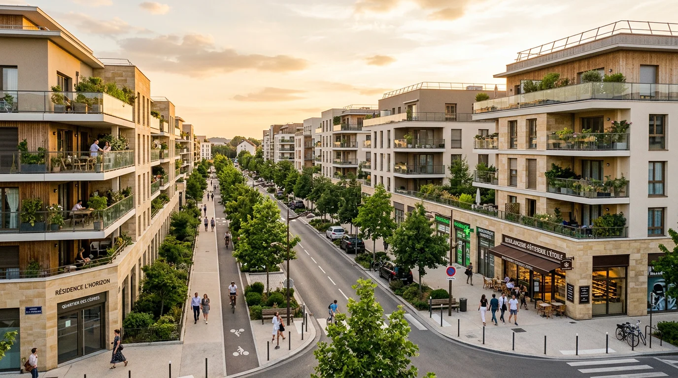 Quartier résidentiel neuf à Montreuil aux portes de Paris