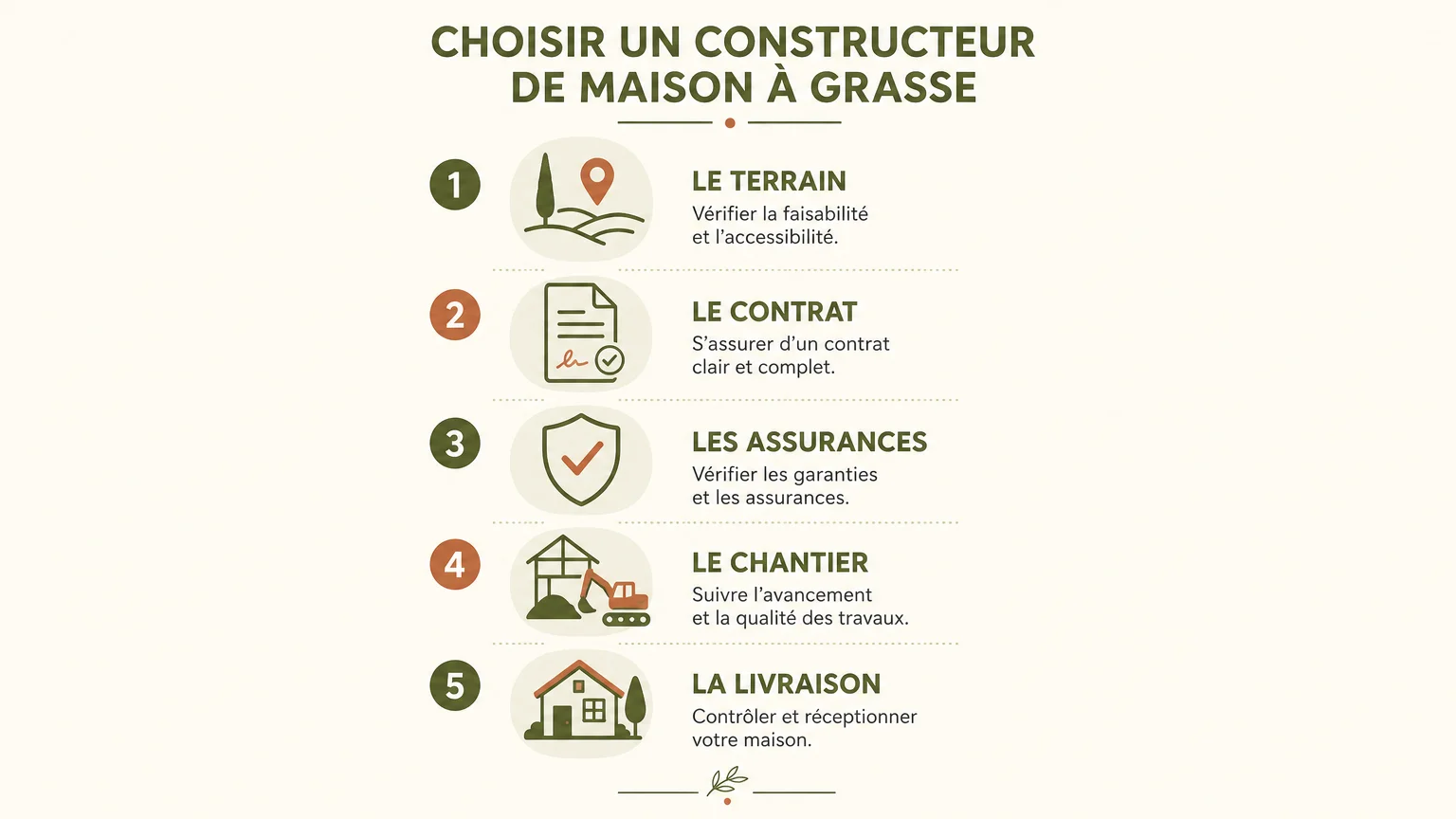 Checklist des critères pour choisir un constructeur de maison