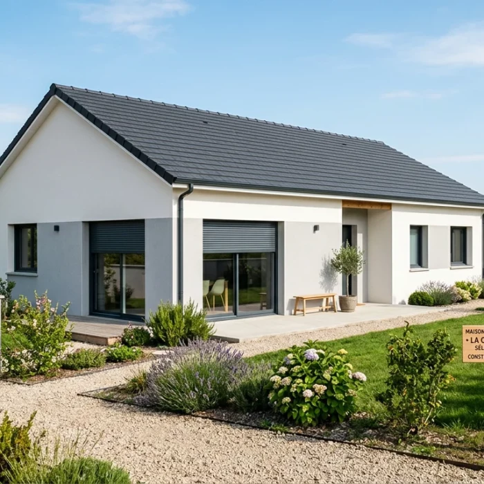 Maison neuve compacte et abordable de plain-pied en 2026