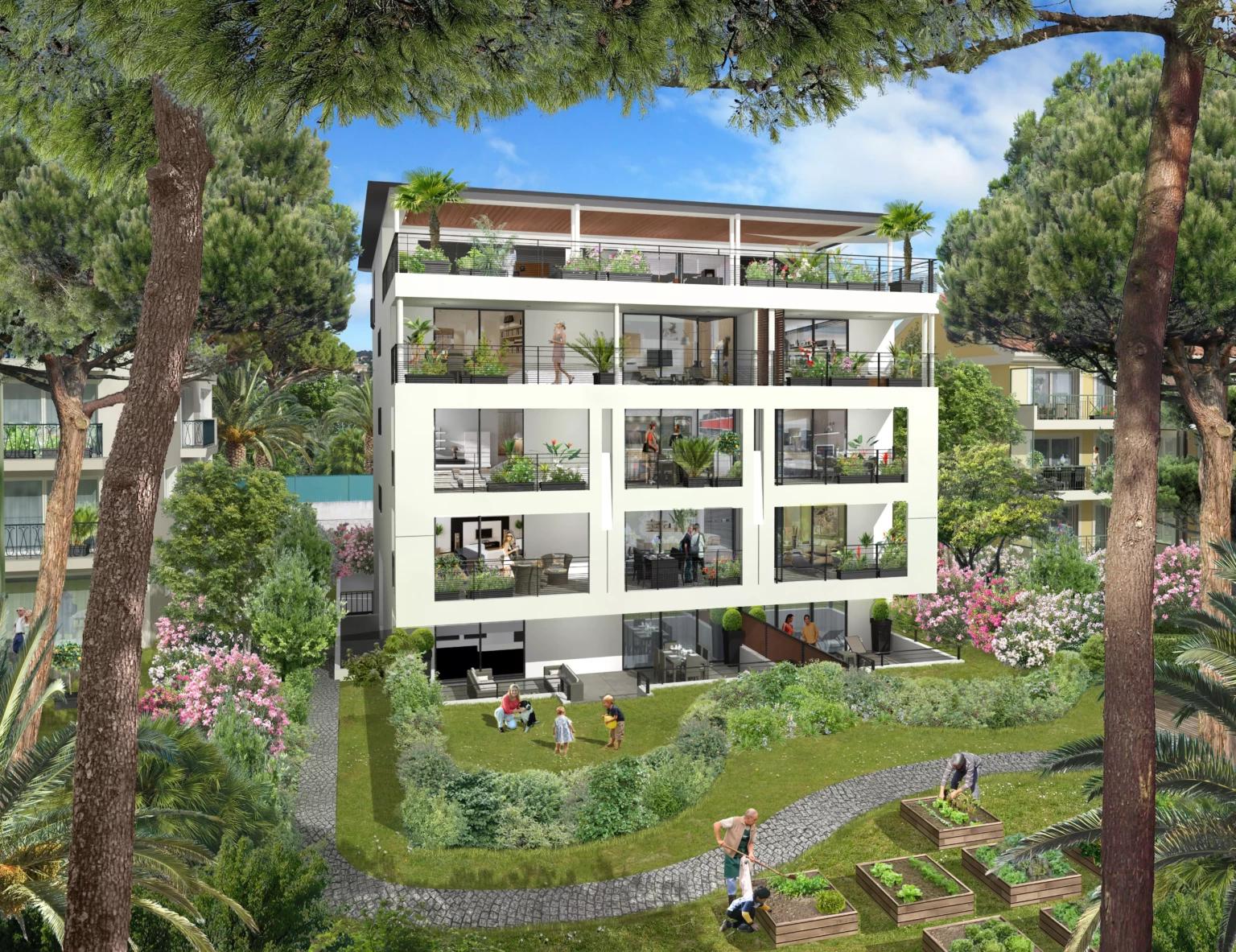 Villa Beverly côté jardin